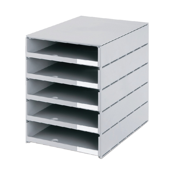 Ladenbox styroval 5ldn grijs open(16-8001.85) - 0