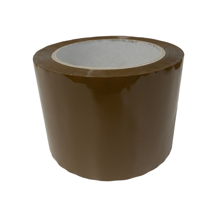 Weststrate Top Tape, PP/Acryl, 75mm x 66m, bruin - 1