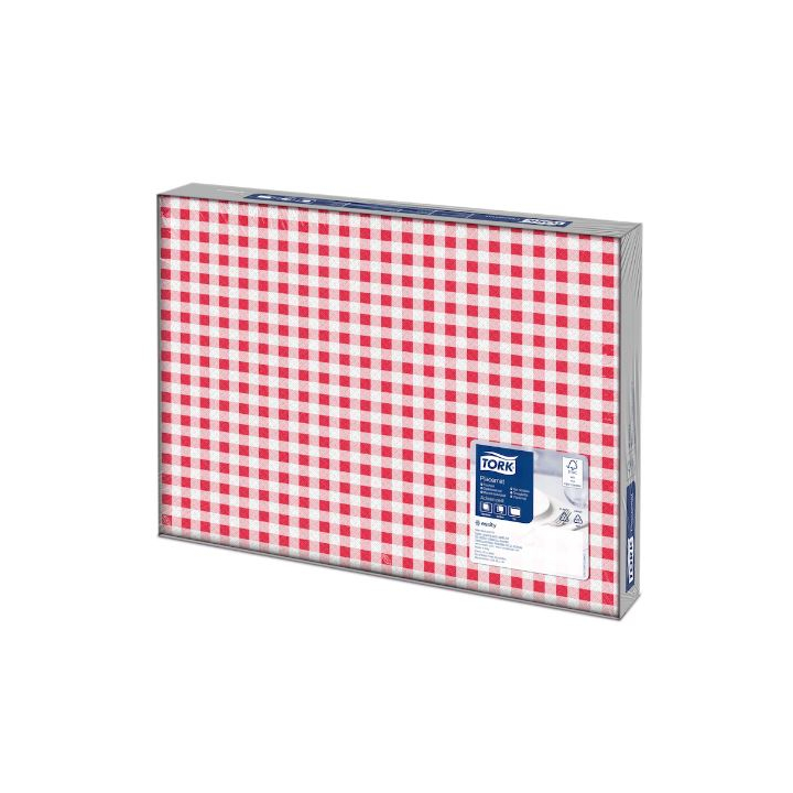 Tork, papieren placemat, 30x42 cm, Bistrored, 474567 (2500 stuks)  - 0