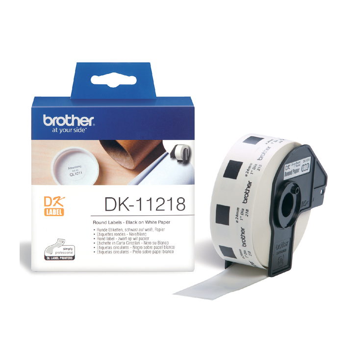 Etiket brother dk-11218 24mm rond(dk-11218) - 0