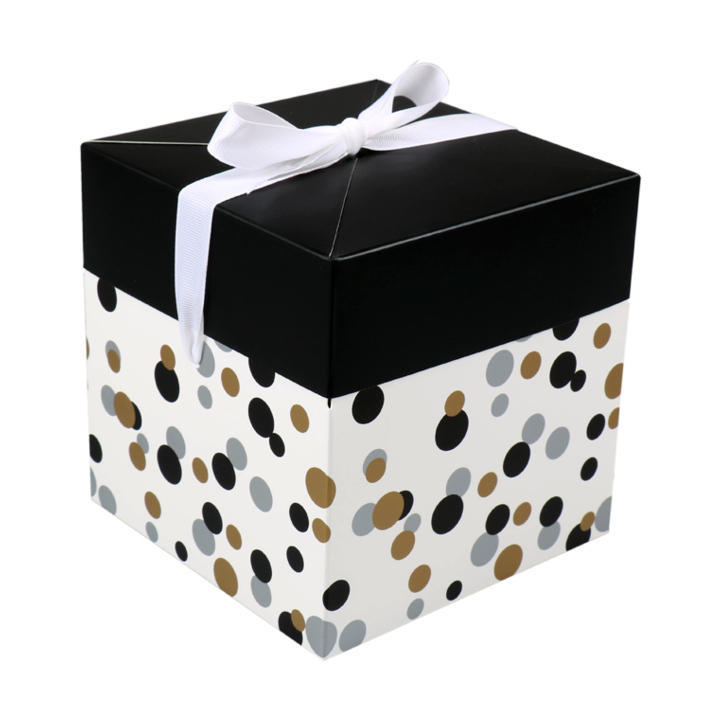 Geschenkdoos, pop up, 15x15x15cm, Confetti (25 stuks) - 0