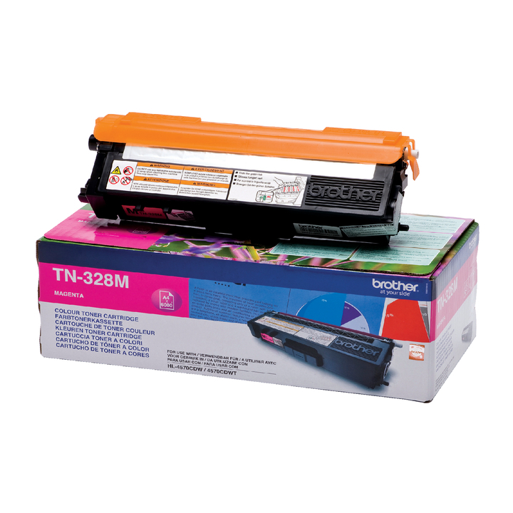 Toner brother tn-328m rood 6k(tn-328m) - 0