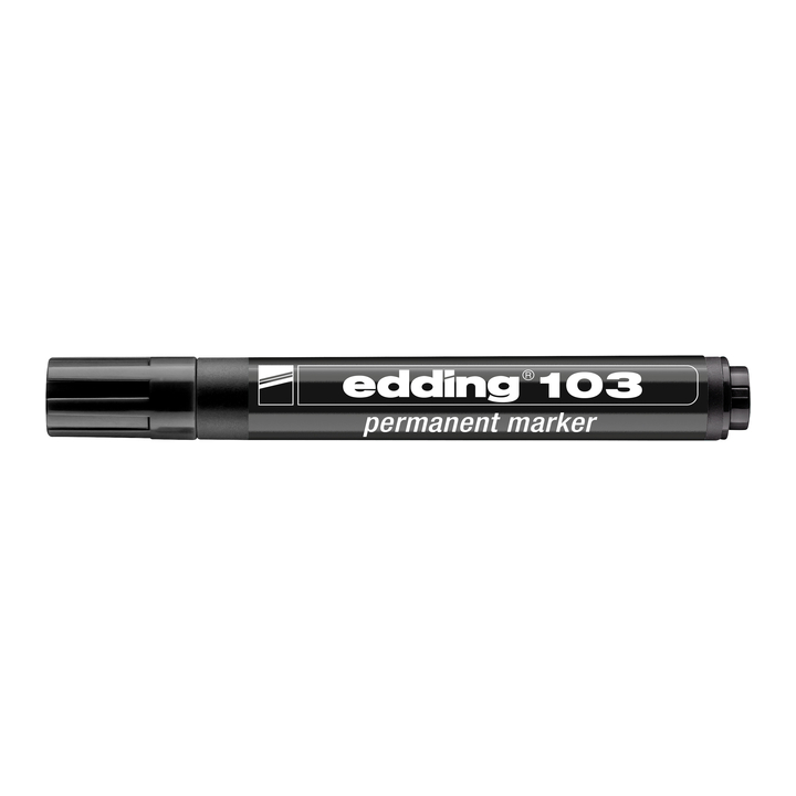 Viltstift edding 103 rond medium zwart(4-103001) - 1