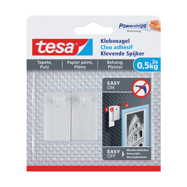 Klevende spijker tesa behang en pleisterwerk 0.5kg(77772-000 - 0
