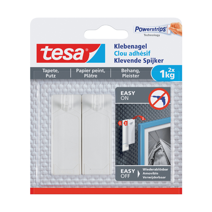 Klevende spijker tesa behang en pleisterwerk 1kg(77773-00000 - 0