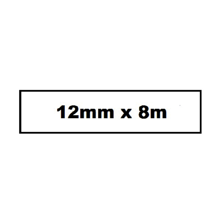 Labeltape quantore tze-231 12mmx8m wit/zwart(q231) - 0