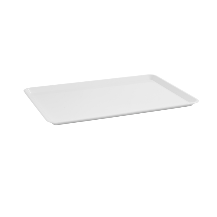 Rechthoekige vitrineschaal, 280x420x20 mm, wit, VB 040865 - 0