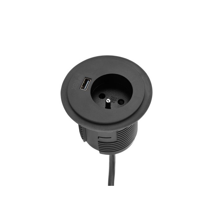 Filex, Power-Spot Frans, USB A, zwart - 1