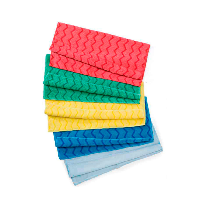 Rubbermaid Hygen, microveldoek, 20x20cm, rood, VB 000620 (1 stuk) - 1