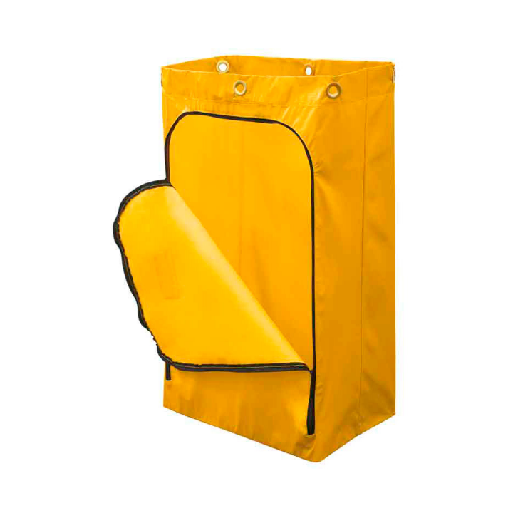Rubbermaid, vinylzak voor hotelwagens, 92 L, geel, VB 227338 - 1