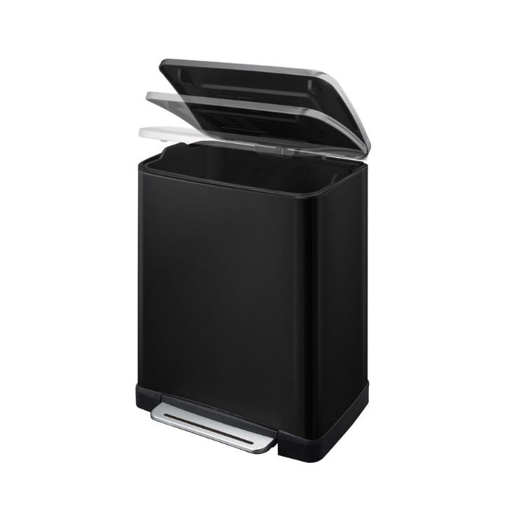 E-Cube EKO | Pedaalemmer | 50 Liter | Zwart Glanzend | VB 926850 - 1