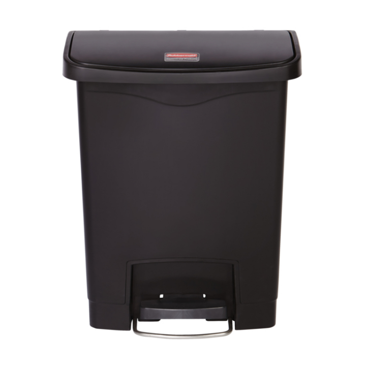 Rubbermaid, Slim Jim container, 30 liter, zwart, VB 224535 - 1