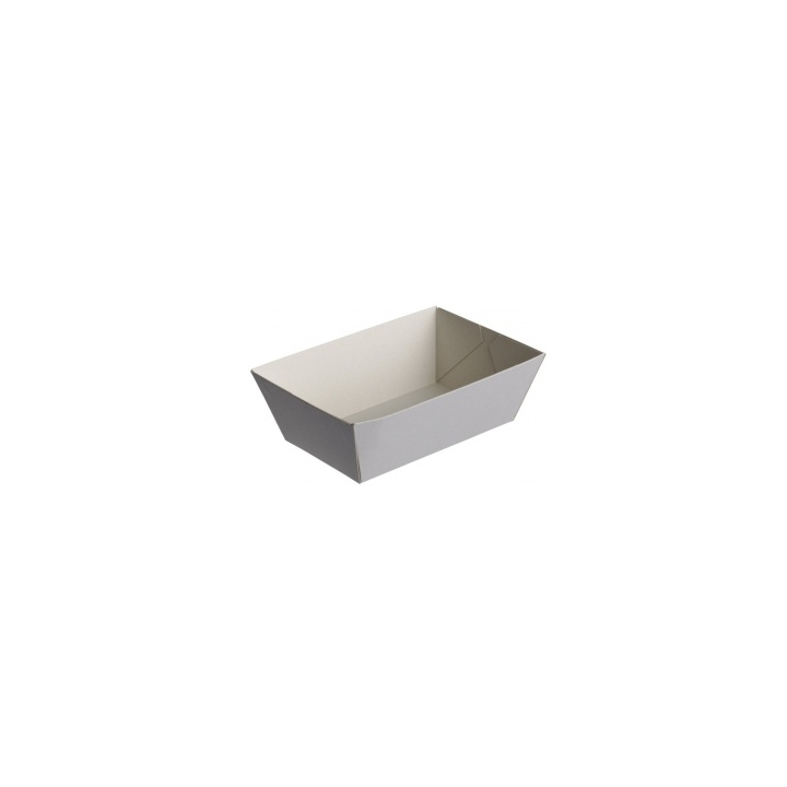 Bakje, karton, wit, 125x80x50mm, A10/F92 (250 stuks) - 0