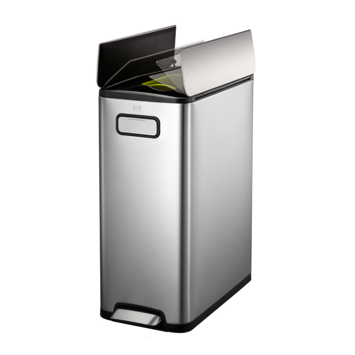 Eko Ecofly, pedaalemmer, 2x20 liter, mat RVS, VB 937740 - 1