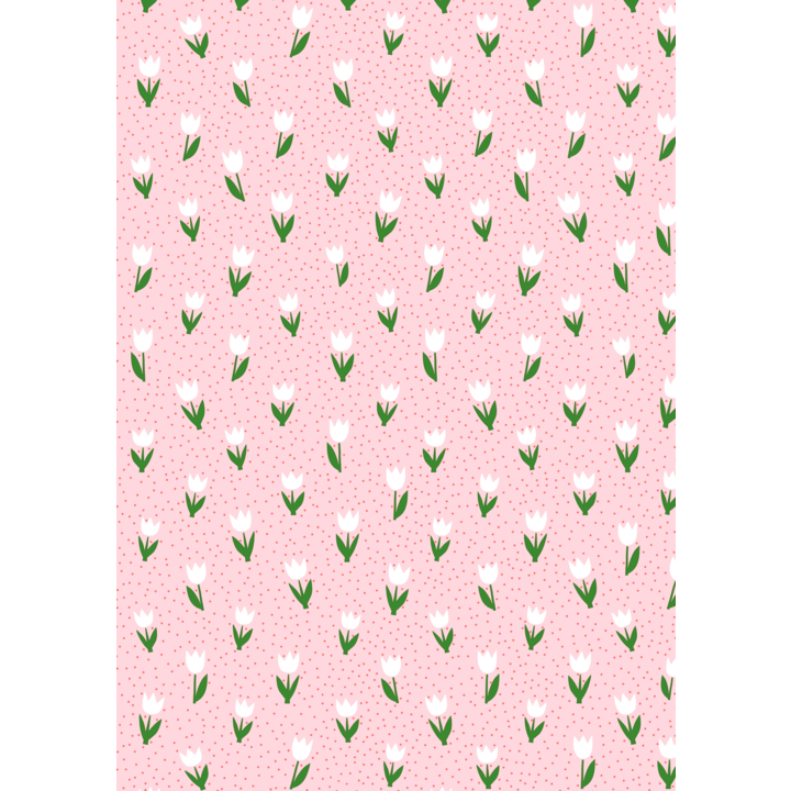 Cadeaupapier, 30cm x 200m, K601811, Small Tulips - 0