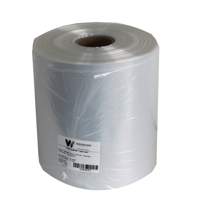 Buisfolie, LDPE, 50cm, 100my (10 kg) - 0