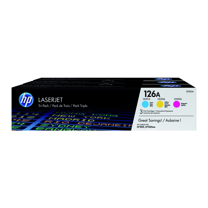 Tonercartridge hp cf341a no 126a kleur pak/3 stuks - 0