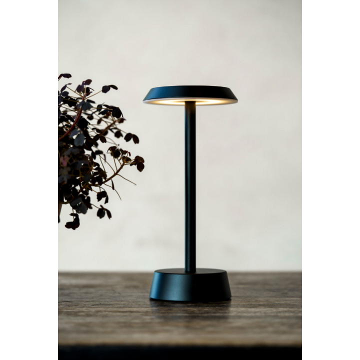 Duni Tafellampen | Oplaadbare Lamp | Cordless | Nour | Graphite | 206426 (6 stuks) - 2