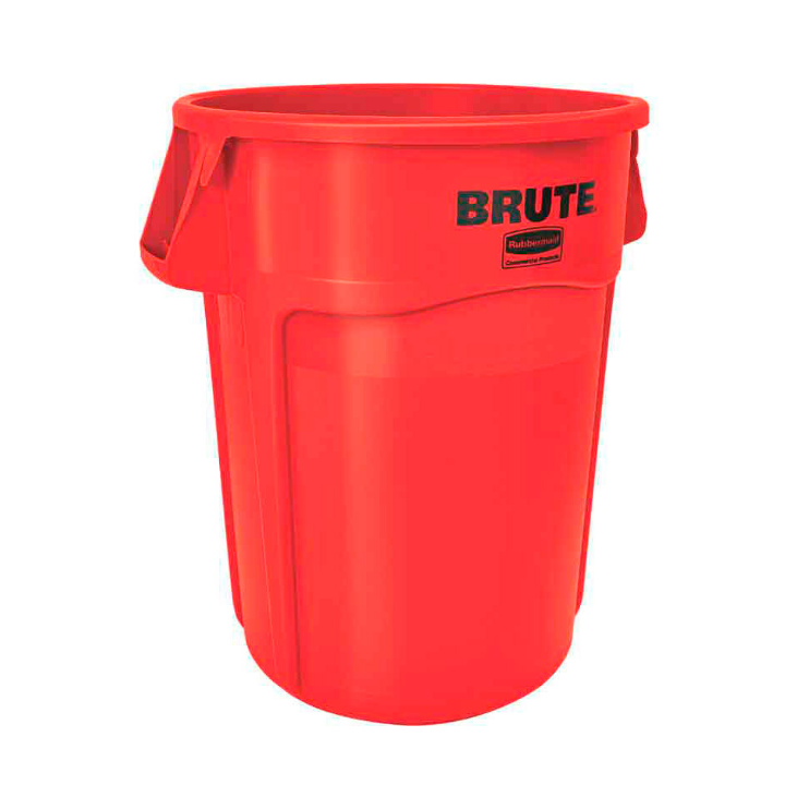 Rubbermaid Brute, afvalbak, 167 liter, rood, VB 002643 - 0