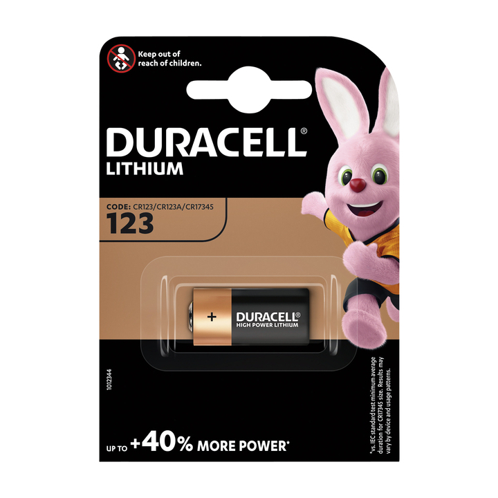Batterij duracell 123a ultra m3 foto lithium - 0
