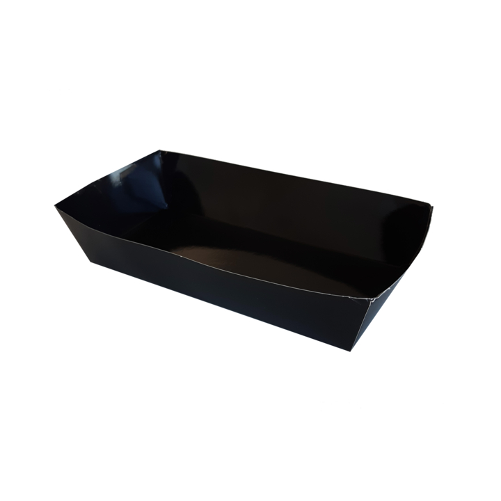 Conisch bakje, 215x100x50mm, 300g/m², zwart (360 stuks) - 0