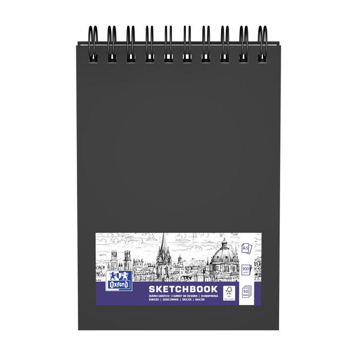 Schetsboek oxford a5 50vel 100gr spiraal(400152644) - 0