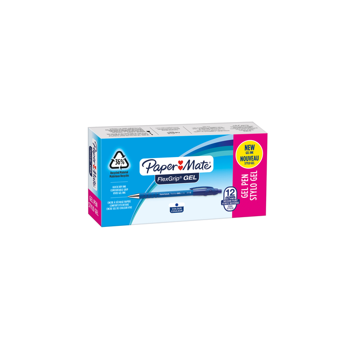 Gelschrijver papermate flexgrip m blauw(2108213) - 1