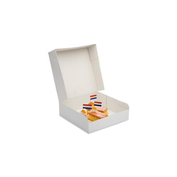 Gebaksdoos, onbedrukt, 21x14x8cm (doos 300 stuks) - 0