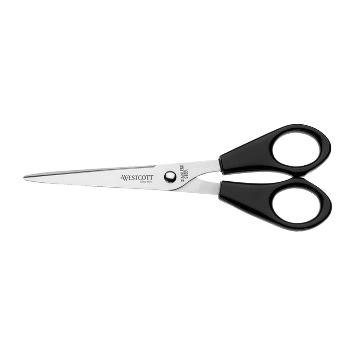 Wescott, kantoorschaar met kunststof grip, 155mm, RVS - 0
