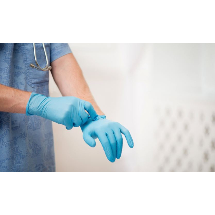 Handschoen Soft-Nitrile, maat M, blauw, ongepoederd (1000st) - 1