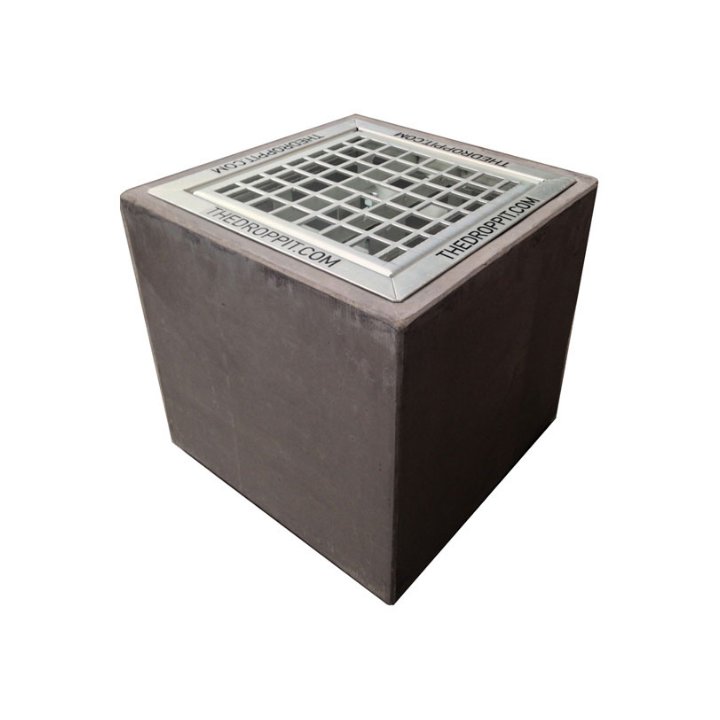 The Droppit, sokkel, beton, t.b.v. asbak 30x30cm, VB 709076 - 2