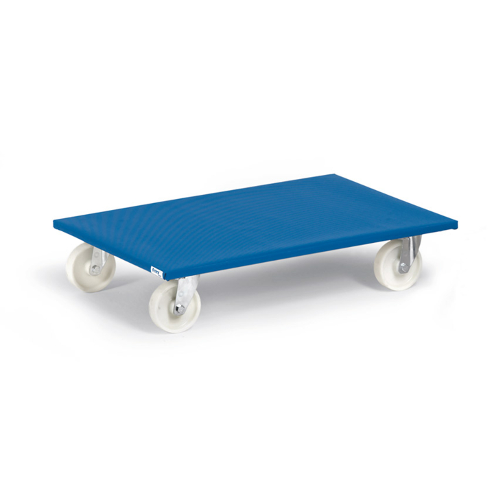Meubelrolplateau, 800x600 mm Draagverm. 600kg Nylon wiel - 0