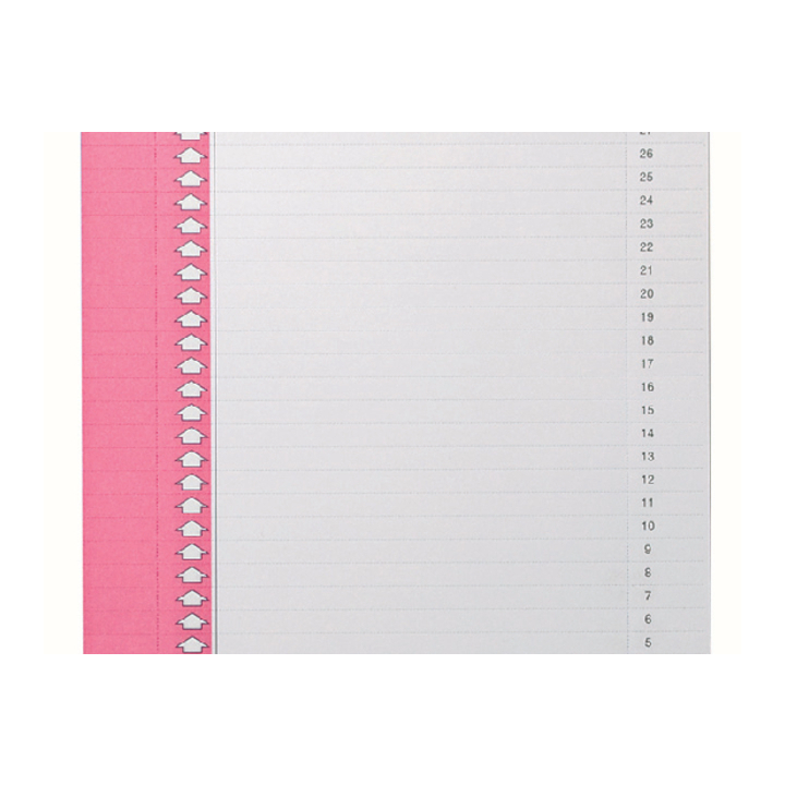 Ruiterstrook oblique nr 0 vertikaal roze - 0