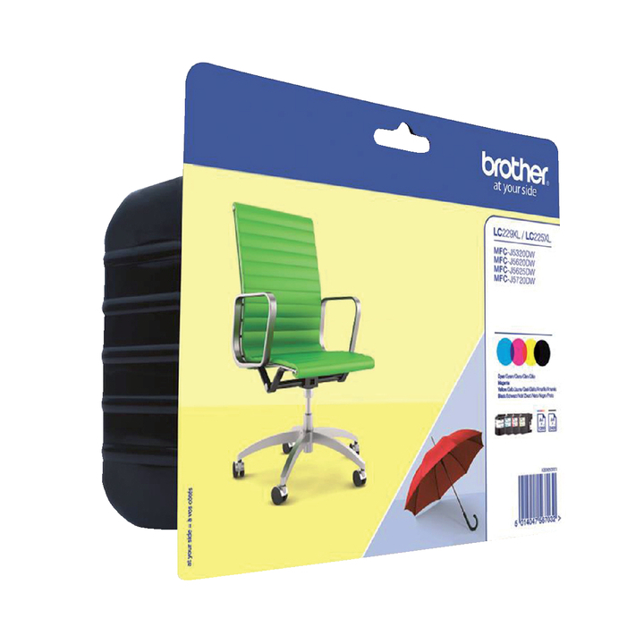 Inkcartridge brother lc-229xl zwart 3 kleuren(lc229xlvalbp) - 0