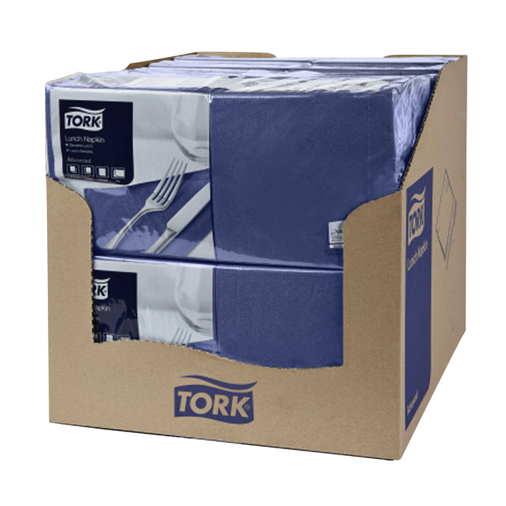 Lunchservet tork advanced vierdevouw donkerblauw(477215) - 2