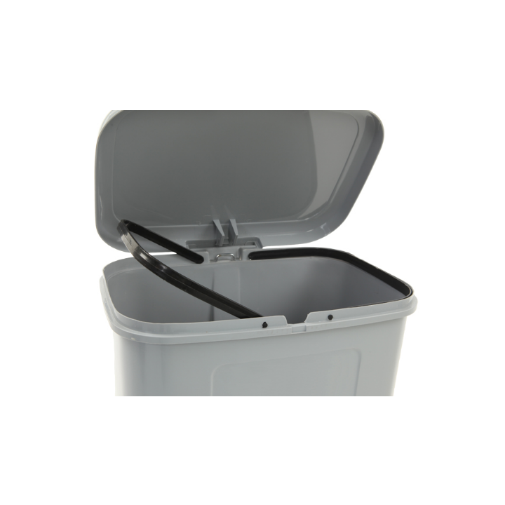 Dustbin, kunststof pedaalemmer, 45 liter, grijs, VB 004280 - 1