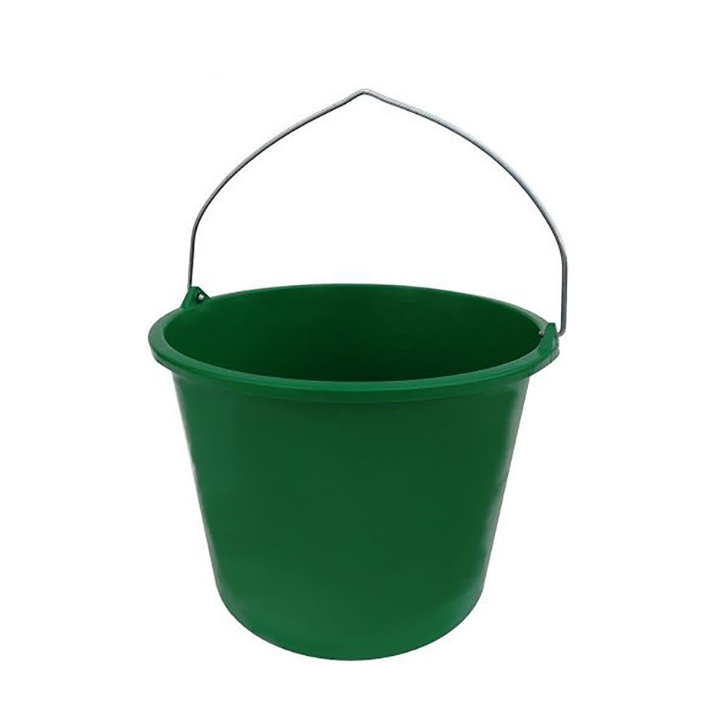 Ronde bouwemmer, 12 liter, groen, VB 125000 (1 stuk) - 0