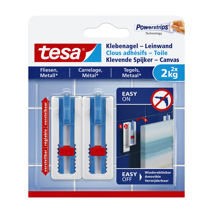 Klevende spijker tesa canvas tegel 2kg(77768-00000-00) - 0