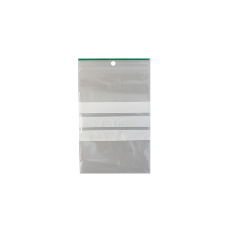 Gripzak, PE, 80x120mm, 50my, schrijfvlak (10x100stuks) - 0