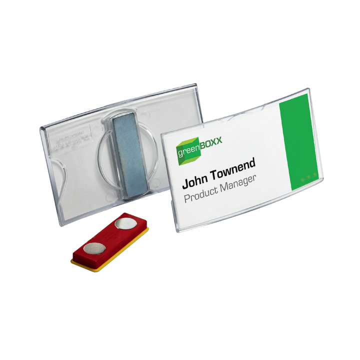 Badge durable 8123.19 convex met magneet 40x75mm - 0