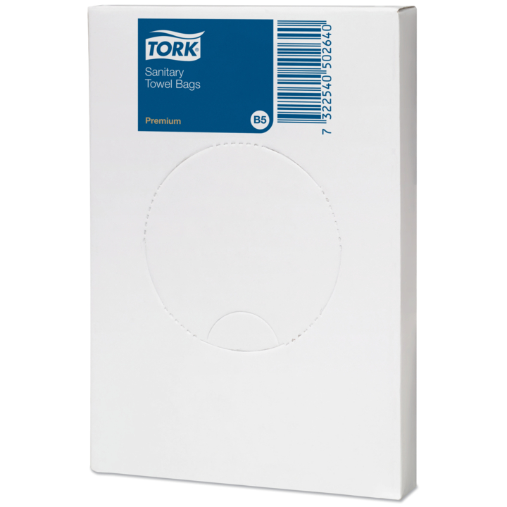 Tork | Hygiënezakjes | B5 | Wit | 204041 (48 doos x 25 stuks) - 0