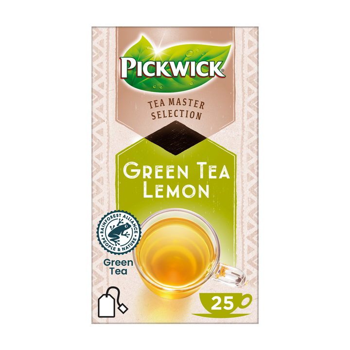 Pickwick Tea Master Selection, groene thee, lemon, 4060955 (25 stuks) - 0