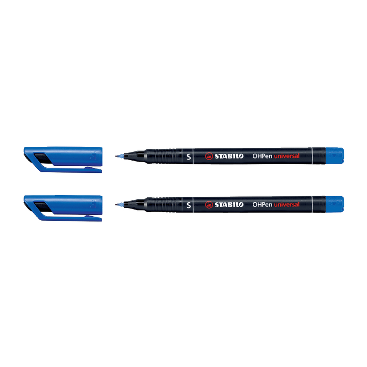 Viltstift stabilo ohp sf841 perm rond 0.4mm blauw - 0