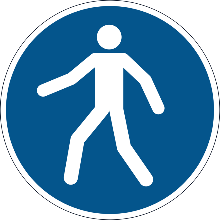 Durable, vloersticker 'gebruik wandelpad' (1 stuk) - 0