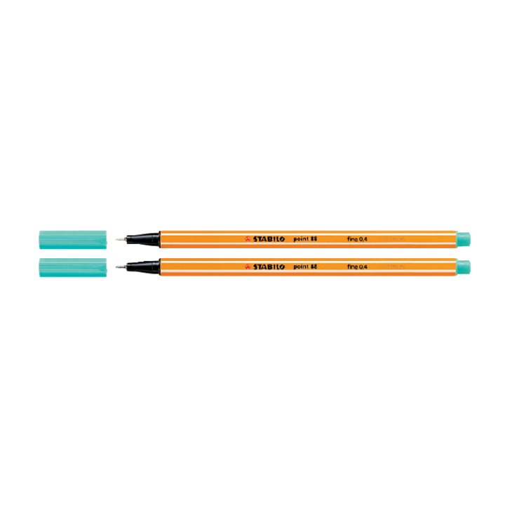 Fineliner stabilo point 88 turquoise blauw - 0