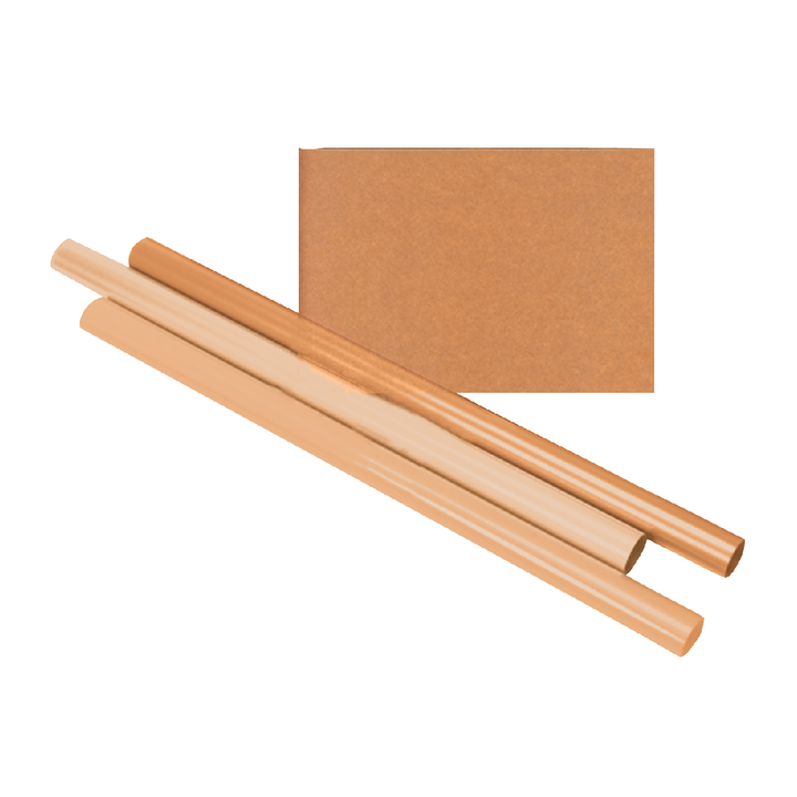 Inpakpapier kraft gestreept 70gr 100cmx10m op rol - 0