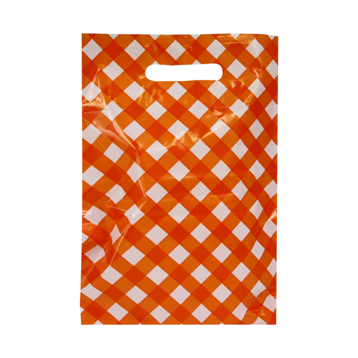 Draagtas, 45x50+2x4cm, ldpe, dkt, brabant bont oranje (500) - 0