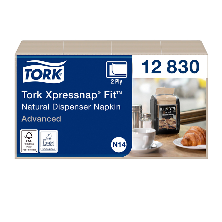 Servet tork n14 advanced multifold 2laags naturel(12830) - 0