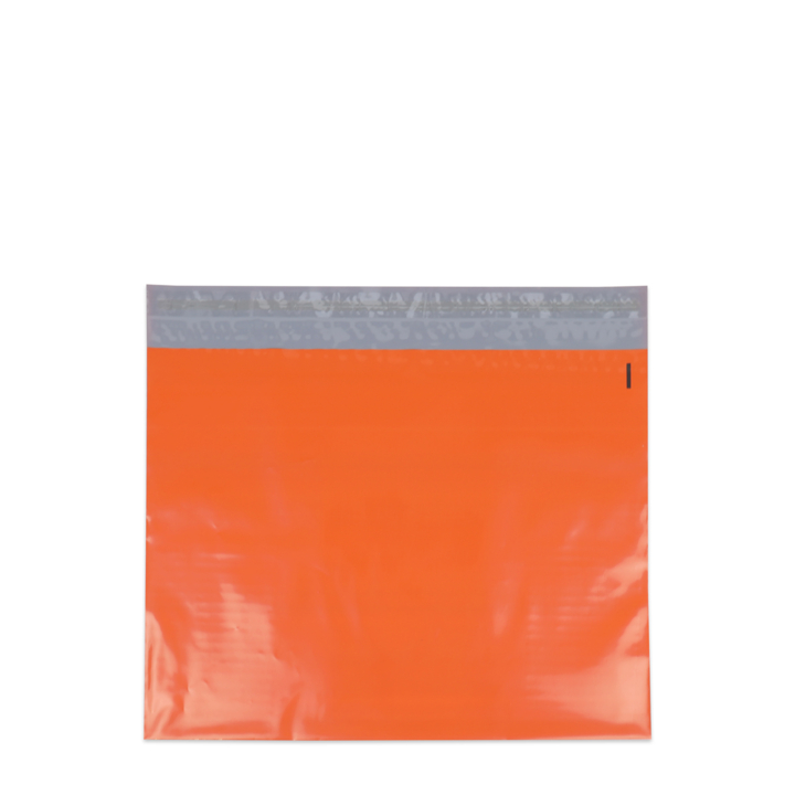 Verzendzak, plastic,  40x30cm+klep, oranje (250 stuks) - 0