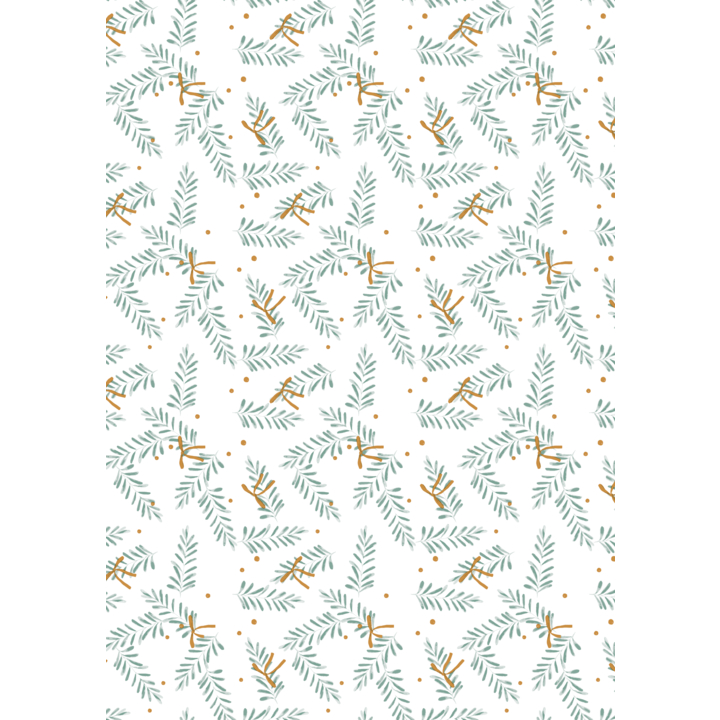 Kerstpapier, 50cm x 200m, K691864/2, Mistletoe - 0
